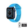 Crong Liquid - Pasek do Apple Watch 42/44/45/49mm (niebieski) (CRG-44LQB-BLU)