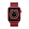 Crong Milano Steel – Pasek ze stali nierdzewnej do Apple Watch 38/40/41 mm (czerwony) (CRG-40MST-RED)