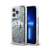 DKNY Liquid Glitter Big Logo - Etui iPhone 15 Pro (czarny) (DKHCP15LLBNAEK)