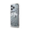 DKNY Liquid Glitter Big Logo - Etui iPhone 15 Pro (czarny) (DKHCP15LLBNAEK)