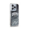 DKNY Liquid Glitter Big Logo - Etui iPhone 15 Pro (czarny) (DKHCP15LLBNAEK)