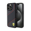 Ferrari Perforated Waves Metal Logo - Etui iPhone 15 Pro Max (czarny) (FEHCP15XPWAK)