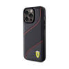 Ferrari Perforated Waves Metal Logo - Etui iPhone 15 Pro Max (czarny) (FEHCP15XPWAK)