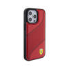 Ferrari Perforated Waves Metal Logo - Etui iPhone 15 Pro Max (czerwony) (FEHCP15XPWAR)