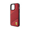 Ferrari Perforated Waves Metal Logo - Etui iPhone 15 Pro Max (czerwony) (FEHCP15XPWAR)