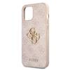 Guess 4G Big Metal Logo - Etui iPhone 12 / iPhone 12 Pro (różowy) (GUHCP12M4GMGPI)