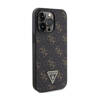 Guess 4G Triangle Metal Logo - Etui iPhone 14 Pro (czarny) (GUHCP14LPG4GPK)