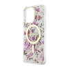 Guess Flower MagSafe - Etui iPhone 14 Pro (Przezroczysty) (GUHMP14LHCFWST)