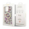 Guess Flower MagSafe - Etui iPhone 14 Pro (Przezroczysty) (GUHMP14LHCFWST)