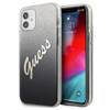 Guess Glitter Gradient Script - Etui iPhone 12 mini (czarny) (GUHCP12SPCUGLSBK)