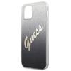 Guess Glitter Gradient Script - Etui iPhone 12 mini (czarny) (GUHCP12SPCUGLSBK)