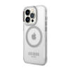 Guess Metal Outline MagSafe - Etui iPhone 14 Pro (przezroczysty) (GUHMP14LHTRMS)