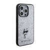 Karl Lagerfeld Fixed Glitter Choupette Logo Metal Pin - Etui iPhone 15 Pro Max (srebrny) (KLHCP15XGCNPSG)