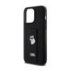 Karl Lagerfeld Gripstand Saffiano Choupette Pins - Etui iPhone 13 Pro Max (czarny) (KLHCP13XGSACHPK)