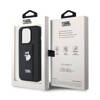 Karl Lagerfeld Gripstand Saffiano Choupette Pins - Etui iPhone 14 Pro Max (czarny) (KLHCP14XGSACHPK)