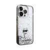 Karl Lagerfeld Liquid Glitter Choupette - Etui iPhone 14 Pro Max (przezroczysty) (KLHCP14XLKCNSK)