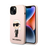 Karl Lagerfeld Silicone NFT Ikonik MagSafe - Etui iPhone 14 Plus (różowy) (KLHMP14MSNIKBCP)