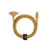 Native Union Belt Cable Duo - kabel USB-C - USB-C / lightning, 1,5 m (kraft) (BELT-CCL-KFT-NP)