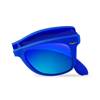 PURO Sunny Kit - Zestaw etui iPhone SE 2020 / 8 / 7 + składane okulary przeciwsłoneczne (niebieski) (IPC747SUNNYKIT1BLUE)