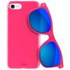 PURO Sunny Kit - Zestaw etui iPhone SE 2020 / 8 / 7 + składane okulary przeciwsłoneczne (różowy) (IPC747SUNNYKIT1PNK)