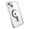 Speck Presidio Perfect-Clear ClickLock & Magsafe - Etui iPhone 15 Plus / iPhone 14 Plus (Clear / Chrome Finish / Serene Silver) (150457-3199)