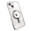 Speck Presidio Perfect-Clear Grip ClickLock & MagSafe - Etui iPhone 15 Plus / iPhone 14 Plus (Clear / Chrome Finish / Serene Silver) Przezroczysty (150459-3199)