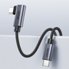 Unitek Kabel USB-C kątowy 90° PD100W 5m - czarny (C14123BK-5M)