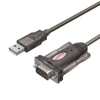 Unitek konwerter USB-A- RS-232 z adap.DB9F/DB25M- czarny (Y-105A)